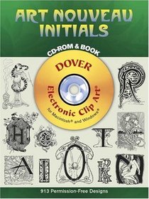 Art Nouveau Initials CD-ROM and Book (Dover Pictorial Archives)