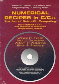 Numerical Recipes in C  C++ Source Code CD-ROM with Windows, DOS, or Mac Single Screen License