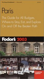 Fodor's Paris 2003