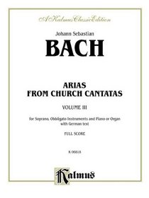 Soprano Arias from Church Cantatas (5 Sacred) (Kalmus Edition)