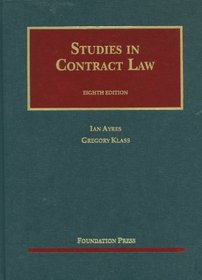 Studies in Contract Law, 8th