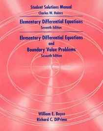 Student's Solution Manual to Accompany Elementary Differential Equations