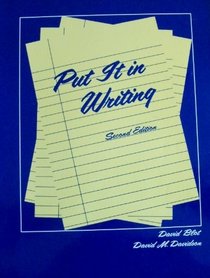 Put It in Writing: Writing Activities for Students of Esl