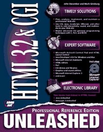 Html 3.2 and Cgi Unleashed: Professional Reference Edition (Unleashed)