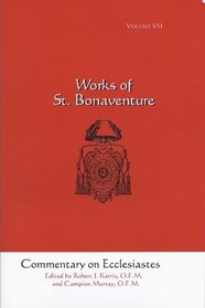 Commentary on Ecclesiastes: Works of St. Bonaventure