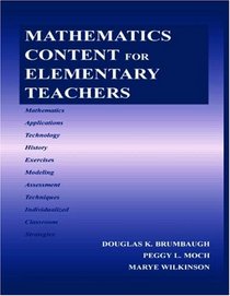 Mathematics Content for Elementary Teachers