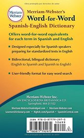 Merriam-Webster's Word-for-Word Spanish-English Dictionary, New Book! 2016 copyright (Spanish and English Edition) (Spanish Edition)