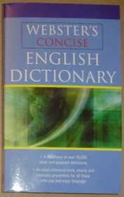 WEBSTER'S CONCISE ENGLISH DICTIONARY