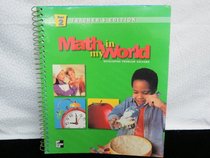Math in My World Teacher's Edition (Grade 2 Volume 2)