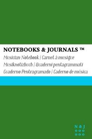 Musician Notebook, Pocket, Green, Soft Cover (4 x 6): (Blank Sheet Music, Music Manuscript Paper, Staff Paper)