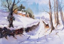 Snowy Lane (Art Cards)