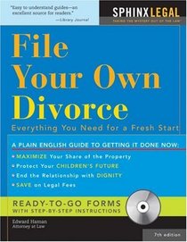 File Your Own Divorce, 7E (+CD-ROM): Everything You Need for a Fresh Start (How to File Your Own Divorce)