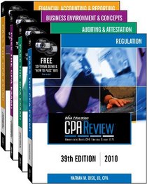 Bisk CPA Review: 4-Volume Set - 39th Edition 2010 (Comprehensive CPA Exam Review 4-Volume Set)