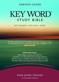 Hebrew-Greek Key Word Study Bible: King James Version, Bonded Burgundy