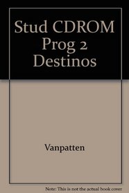 Student CD-ROM Program Part 2 to accompany Destinos