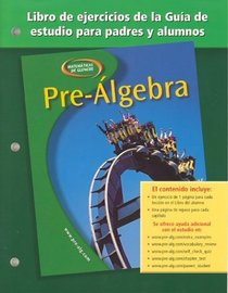 Pre-Algebra, Spanish Parent and Student Study Guide Workbook