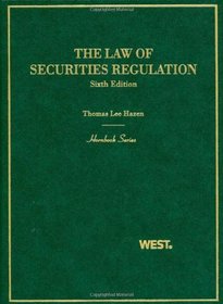 The Law of Securities Regulation, 6th Edition Hornbook