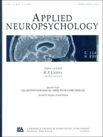 Applied Neuropsychology: Special Issue : Neuropsychological Aspects of Lyme Disease : 1999