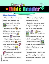 Weekly Bible Reader?Winter 2016-2017 (HeartShaper Childre)