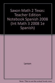 Spanish: Teacher Edition Notebook (Int Math 3 2008 1e Spanish) (Spanish Edition)