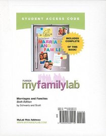 MyFamilyLab with E-Book Student Access Code Card for Marriages and Families (standalone) (6th Edition) (Myfamilylab (Access Codes))