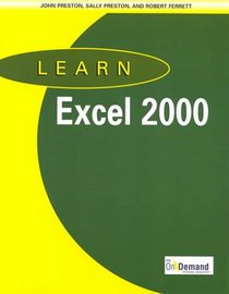 Learn Excel 2000 and CD-ROM and Users Guide Package