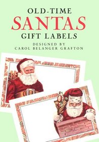 Old-Time Santas Gift Labels: 8 Pressure-Sensitive Labels