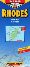 B&B Rhodes / Rhodos (Laminated Map)