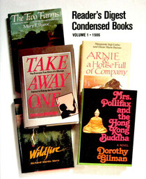 Readers Digest Condensed Books Vol 163, 1986 Vol 1: Mrs Pollifax and the Hong Kong Buddha / Wildfire / Arnie and a House Full of Company / Take Away One / The Two Farms