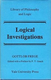 Logical investigations (Library of philosophy and logic)