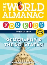 The World Almanac for Kids Puzzler Deck: Geography & the 50 States, Ages 7-9, Grades 2-3
