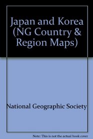 National Geographic Japan and Korea Map: Tubed 23 1/4