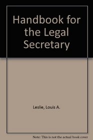 Handbook for the Legal Secretary