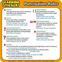 Punctuation Rules Learning Stickers