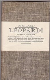 Leopardi (Writers of Italy series)