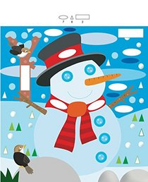 Winter Wonderland: A Colorful Sticker Shapes Book (Gommettes)