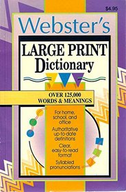 Webster's Large Print Dictionary