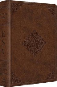 ESV Study Bible, Personal Size (TruTone, Saddle, Ornament Design)