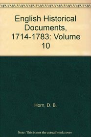 English Historical Documents: 1714-1783