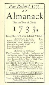 Poor Richard's Almanack, 1733: For the Year of Chrift