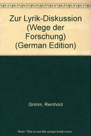 Zur Lyrik-Diskussion (Wege der Forschung) (German Edition)