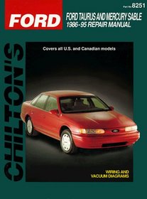 Ford Taurus and Sable, 1986-95 (Chilton's Total Car Care Repair Manual)