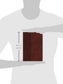 NKJV, UltraSlim Reference Bible, Imitation Leather, Brown, Center Column (Classic)