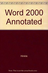 Word 2000 Annotated
