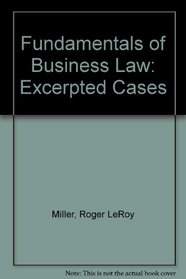 Fundamentals of Business Law: Excerpted Cases