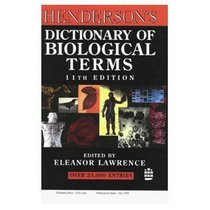 Hendersons Dictionary of Biological Terms.