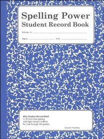 Spelling Power Student Record --Blue