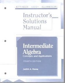 Intermediate Algebra Instructor's Solutions Manual concepts and applications