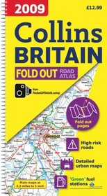 2009 Collins Fold Out Atlas Britain (Road Atlas)