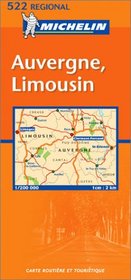 Michelin France Auvergne Limousin Map